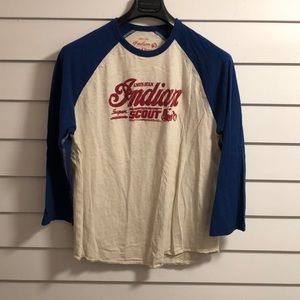 Lucky Brand Indian Motorcycle 3/4 Sleeve